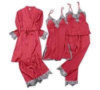 Pyjama Damen Mit Spitze Sleepshirt Knopfleiste Schöne Schlafkleid Bündchen Spaghetti Edler Outfit Caprihose Hemdenstil Hasen Boyfriend Kleine Wellnessmantel Herr M Günstiger Reißverschluß Kurzärmlig