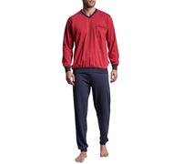 GÖTZBURG Herren Pyjama rot bedruckt 1er Pack 50