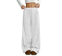 Pyjama Hose Schlafanzug Damen Pyjamas Hosen Lang Flanell Pyjama Hose Schlafhose Weich Kawaii Pyjamas Bequeme Schlafanzughose Frauen Anime Cartoon Casual Herbst-Winter