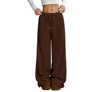 Pyjama Hose Schlafanzug Damen Pyjamas Hosen Lang Flanell Pyjama Hose Schlafhose Weich Kawaii Pyjamas Bequeme Schlafanzughose Frauen Anime Cartoon Casual Herbst-Winter