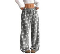 Pyjama Hose Schlafanzug Damen Pyjamas Hosen Lang Flanell Pyjama Hose Schlafhose Weich Kawaii Pyjamas Bequeme Schlafanzughose Frauen Anime Cartoon Casual Herbst-Winter