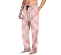 Pyjama Hosen Damen Herren Baggy Weite Beine Schlafanzughose Unisex Palazzo Weihnachtshose Gerade Schlafhose Elastische Taille Chinohose Loose Fit Stoffhose Weihnachten Partyhose Silvester Outfit