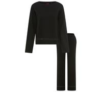 Pyjama HUGO UNDERWEAR, Damen, Gr. XL, schwarz 001, Jersey, Obermaterial: 95% Baumwolle, 5% Elasthan, regular fit, Rundhals, Homewear-Sets Pyjama (53469757-XL) schwarz 001