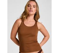 Pyjama HUNKEMÖLLER "Damen Singlet Basic", Damen, Gr. XS, braun, 100% Baumwolle, Homewear-Sets Pyjama (94563648-XS) braun