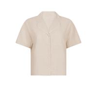 Pyjama HUNKEMÖLLER "Jacke Baumwolle", Damen, Gr. L, beige, 100% Baumwolle, Homewear-Sets Pyjama (32635513-L) beige