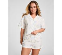 Pyjama HUNKEMÖLLER "Jacket Woven", Damen, Gr. S, weiß, 100% Baumwolle, Homewear-Sets Pyjama (22941807-S) weiß