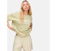 Pyjama HUNKEMÖLLER "Pyjama-Set mit Shorts und T-Shirt", Damen, Gr. M, beige (grün), 50% Baumwolle, 50% Viskose, Homewear-Sets Pyjama (89646848-M) grün