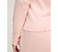 Pyjama HUNKEMÖLLER "Top Pointelle", Damen, Gr. S, rosa, 48% Modal, 48% Baumwolle, 4% Elasthan, Homewear-Sets Pyjama (51685055-S) rosa