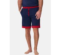 Pyjama JAN VANDERSTORM "Kurze Schlafhose ALDEMAR", Herren, Gr. 4XL, blau (dunkelblau), Obermaterial: 100% Baumwolle CO., Homewear-Sets Pyjama (37224716-4XL) dunkelblau