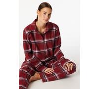 Pyjama lang Flanell burgund kariert - Selected Premium Warming 44