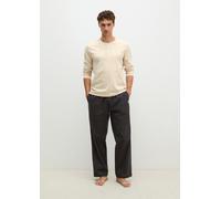 Pyjama MARC O'POLO, Herren, Gr. XL, hellbeige, schwarz gestreift, Jersey, Obermaterial: 100% Baumwolle, Homewear-Sets Pyjama (90542626-XL) hellbeige, schwarz gestreift