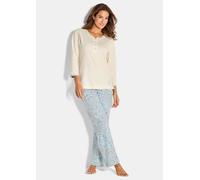 Pyjama mit Paisleymuster blau 44/46 lang