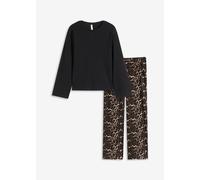 Pyjama mit Rippshirt und weiter Hose 48/50 (XL)