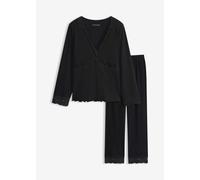 Pyjama mit Spitzenbesatz 56/58 (3XL)