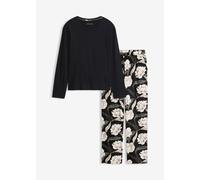 Pyjama mit Viskose und weitem Bein 40/42 (M)