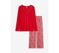 Pyjama mit weitem Bein aus softem Viskose-Mix 52/54 (XXL)