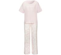 S.OLIVER Damen Pyjama rosa-weiß gemustert Gr.40/42