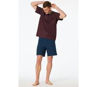 Schlafanzug SCHIESSER "Comfort Essentials", Damen, Gr. 56, 500, rot, Single Jersey, Obermaterial: 100% Baumwolle, bequem kurz, Rundhals, Homewear-Sets Schlafanzug, mit aufgesetzter Brusttasche (342622