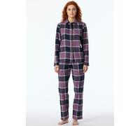 Pyjama lang Flanell beige nachtblau - Selected Premium Warming 42