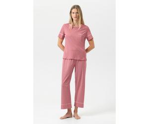 Pyjama Serie Crochet Dots Soft Rosewood pink 46
