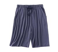 Pyjama-Shorts für Herren, leicht, dünn, atmungsaktiv, Schlafanzug, kurz, Loungewear, Sommer, 12,7 cm, Strand-Shorts mit Kordelzug, lässige halbe Hose, elastischer Bund, Größe XL - 8XL, dunkelgrau, 6XL