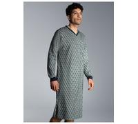 Pyjama TRIGEMA "TRIGEMA Nachthemd mit Allover-Print", Herren, Gr. 3XL, blau (navy), 100% Baumwolle, Basic, Homewear-Sets Pyjama (13649137-XXXL) navy