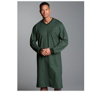 Pyjama TRIGEMA "TRIGEMA Nachthemd mit Allover-Retro-Print", Herren, Gr. 3XL, efeu, 100% Baumwolle, Homewear-Sets Pyjama (89523319-XXXL) efeu