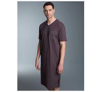 Pyjama TRIGEMA "TRIGEMA Nachthemd mit Allover-Vintage-Print", Damen, Gr. 3XL, blau (navy), 100% Baumwolle, Homewear-Sets Pyjama (93316034-XXXL) navy