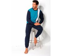 Pyjama türkis-marien-weiß 44/46 Baumwolle