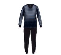 Pyjama, V-A., Bündchen schwarz-dunkel-Ringel 72/74