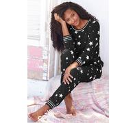 VIVANCE DREAMS Damen Pyjama grau-gemustert Gr.32/34