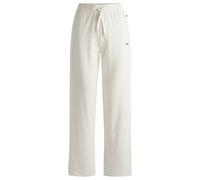 BOSS Straight Leg Sweatpants mit Tunnelzug in Weiss, Größe M