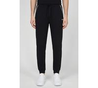 Pyjamahose BOSS "Unique", Herren, Gr. M, N-Gr, schwarz 001, Jersey, Obermaterial: 95% Baumwolle, 5% Elasthan, lang, Hosen Pyjamahose, bequeme Jogginghose (32610753-M)