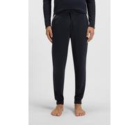 Pyjamahose BOSS "Unique", Herren, Gr. XXL, N-Gr, blau (dunkelblau 403), Jersey, Obermaterial: 95% Baumwolle, 5% Elasthan, unifarben, lang, Hosen Pyjamahose, bequeme Jogginghose (61284451-XXL)
