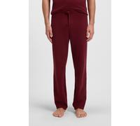 Pyjamahose BOSS "Waffle Pants", Herren, Gr. M, N-Gr, dunkelrot 602, Jersey, Obermaterial: 60% Baumwolle, 40% Polyester, casual, lang, Hosen (35048120-M) dunkelrot 602
