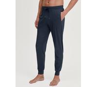 Pyjamahose CALIDA "DSW Balancing", Herren, Gr. L (52/54), N-Gr, blau (saphir blau), Single Jersey, Obermaterial: 65% Modal (TENCEL™), 28% Modal, 7% Elasthan, Casual, bequem lang, Hosen, Seitentaschen,