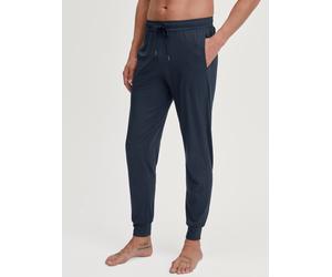 Pyjamahose CALIDA "DSW Balancing", Herren, Gr. M (50), N-Gr, blau (saphir blau), Single Jersey, Obermaterial: 65% Modal (TENCEL™), 28% Modal, 7% Elasthan, bequem lang, Hosen Pyjamahose, Seitentaschen,