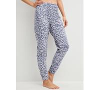 Pyjamahose CALIDA "Sleep Over M&M", Damen, Gr. L (48/50), N-Gr, folkstone grau, Single Jersey, Obermaterial: 100% Baumwolle, loose fit lang, Hosen Pyjamahose (97472638-L) folkstone grau