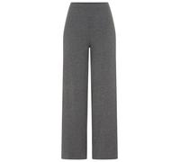 Pyjamahose COPENHAGEN STUDIOS, Damen, Gr. 36/38, N-Gr, grau (anthrazit), Web, Obermaterial: 92% Modal, 8% Elasthan, unifarben, bequem lang, Hosen Pyjamahose, aus hochwertiger Rippqualität (62814463-36