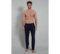 Pyjamahose GÖTZBURG, Herren, Gr. 50, N-Gr, blau (blau, dunkel, uni), Single Jersey, Obermaterial: 100% Baumwolle, Hosen Pyjamahose (73343448-50) blau, dunkel, uni