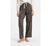 Pyjamahose HUGO UNDERWEAR, Damen, Gr. S, N-Gr, braun (open grau 070), Jersey, Obermaterial: 60% Modal, 32% Baumwolle, 8% Elasthan, Basic, gerade lang, Hosen Pyjamahose, elastischer Bund, gerader Schni