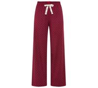 Pyjamahose HUGO UNDERWEAR, Damen, Gr. XXL, N-Gr, rot (open rot 643), Jersey, Obermaterial: 60% Modal, 32% Baumwolle, 8% Elasthan, Basic, gerade lang, Hosen Pyjamahose, elastischer Bund, gerader Schnit