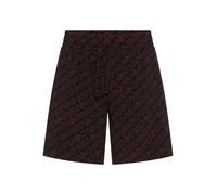Pyjamahose HUGO UNDERWEAR "EZRA SHORTS", Herren, Gr. S (48), N-Gr, open rot 640, Jersey, Obermaterial: 100% Baumwolle, gemustert, kurz, Hosen Pyjamahose, aus Baumwolle (49746733-S) open rot 640