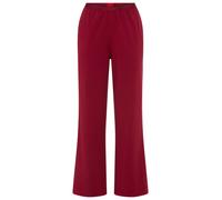 Pyjamahose HUGO UNDERWEAR "ID", Damen, Gr. XXL, N-Gr, rot (open rot 643), Jersey, Obermaterial: 95% Baumwolle, 5% Elasthan, lang, Hosen Pyjamahose, Sichtbarer Elastikbund, gerades Bein (94750261-XXL)