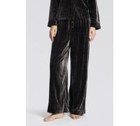 Pyjamahose HUGO UNDERWEAR "Velvet", Damen, Gr. XL, N-Gr, charcoal 010, Obermaterial: 75% Viskose, 25% Polyamid, Hosen Pyjamahose, aus weichem Material, mit elastischem Bund (50471749-XL) charcoal 010