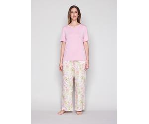 Pyjamahose JOOP, Damen, Gr. 36, N-Gr, floraler print, Web, Obermaterial: 100% Lyocell, bequem lang, Hosen Pyjamahose, mit Allover-Print und seitlichen Taschen (64643430-36) floraler print