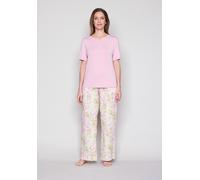Pyjamahose JOOP, Damen, Gr. 44, N-Gr, floraler print, Web, Obermaterial: 100% Lyocell, bequem lang, Hosen Pyjamahose, mit Allover-Print und seitlichen Taschen (64643430-44) floraler print