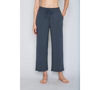 Pyjamahose JOOP "Luxe", Damen, Gr. 34, N-Gr, grau (dunkelgrau), Jersey, Obermaterial: 95% Modal, 5% Elasthan, unifarben, regular fit 7/8-Länge, Hosen Pyjamahose, Cornflower-Design, Tunnelzugbund, Eing