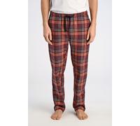 Pyjamahose LINDBERGH "Pyjamahose Loose Fit", Herren, Gr. L, bunt (burgundy), Obermaterial: 100% Baumwolle, kariert, loose fit, Hosen Pyjamahose (82237565-L) burgundy
