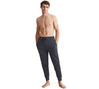 Pyjamahose MARC O'POLO "Heavy Jersey", Herren, Gr. M, N-Gr, blau (schwarz navy), Single Jersey, Obermaterial: 100% Baumwolle, unifarben, bequem lang, Hosen Pyjamahose, mit dezentem Logodruck (75057649